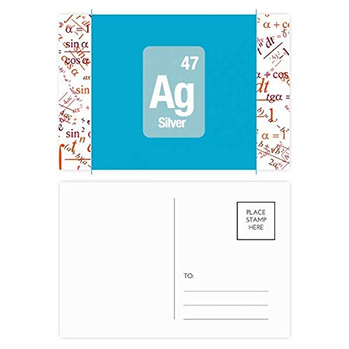 Ag formule chimique carte postale pour invitations et correspondance originale