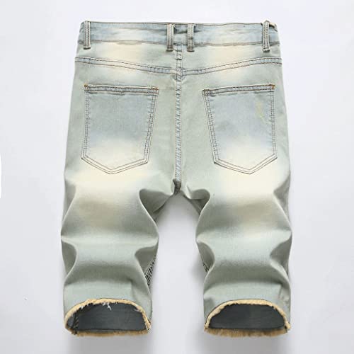 Shorts jeans pour hommes grande taille ample à mode de rue - 5
