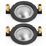 Tongze Altavoz de bobina de voz de 1.35 pulgadas, diafragma de titanio, 4 ohmios/50-120 W, repuesto para Mackie Behringer y otros controladores de audio estadounidenses