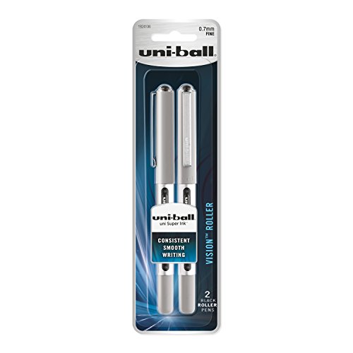 Stylo roller uni-ball Vision noir 0,7mm pour éviter les ratures sur papier