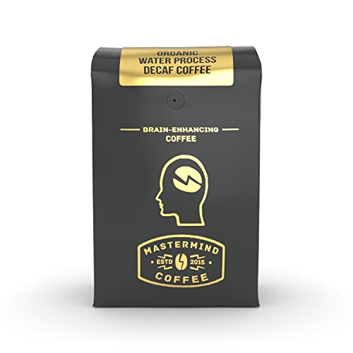 All-Day Decaf - Organic Water Process Decaf Coffee - Whole Beans - Brain Enhancing Nootropic Coffee - Heightens Mental Acuity, Improves Focus - Impossibly Delicious! (10 oz)