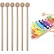 Schlägel Mallet Drumsticks, Schlaginstrumente, 6 Stück Percussion Sticks, Trommelstock, Mallet Drumsticks, Holzschlägel, Holzschlägel Holz, Holzhammer Percussion Sticks, Holz Marimba Schlägel