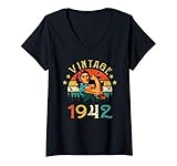 Photo Gallery donna divertente retrò vintage 1942 79 anni compleanno donna maglietta con collo a v Photo Gallery donna divertente retrò vintage 1942 79 anni compleanno donna maglietta con collo a v