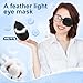 eZAKKA Eye Patches for Adults Kids, Eye Patch for Glasses, Medical Soft Eye Patch for Lazy Eye Amblyopia Strabismus and After Surgery (Black+Black)(Wider Version)