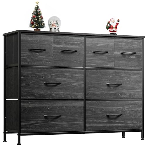WLIVE Dresser for Bedroom with 8 Drawers, Wide Fabric Dresser