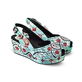 Hot Chocolate Design Chocolaticas Stained Roses Women's Sandals Multicoloured HCD 38