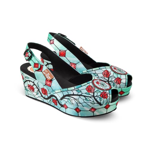 Image of Hot Chocolate Design Funky Women's Peep Toe Wedge Sandals