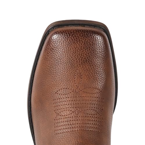 Image of Cowboy Boots For Women Square Toe Cowgirl Wide Mid Calf Western Boots | Comfortable, Pull-on, Colorful Embroidered, Vintage-modern, Stylish for Daily Life and Outdoor Adventures.