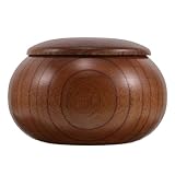 Matériau naturel : fabriqué en bois massif, ce mini pot souvenir apporte chaleur et une touche de nature à tout , rehaussant la beauté de votre cérémonie commémorative. petite urne funéraire pour chat, petit récipient en bois pour cendres