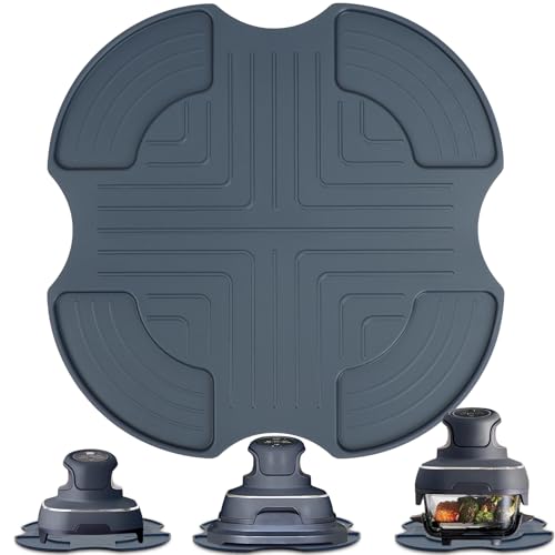 YQL Silicone Trivet for Ninja Crispi FN101UK, Reusable Ninja Crispi Accessories, Silicone Heat Resistant Mat for Kitchen Worktops, Non-Slip Hot Pad, Durable Trivets for Crispy FN101UK & Hot Pans