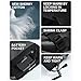 Ddujbtp Men Women Heated Gloves Ski Gloves Snowboard Gloves Touchscreens Gloves Electric Hand Warmers for Cycling Biking Hiking
