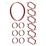 JOJMIDO [Replacement] 22/33MM Car Rubber Intake Inlet Manifold Seal Gasket Repair Kit for BMW E87 E46 E90 E91 E92 E93 E39 E60 M57 11617790198 (Color : 13Pcs)