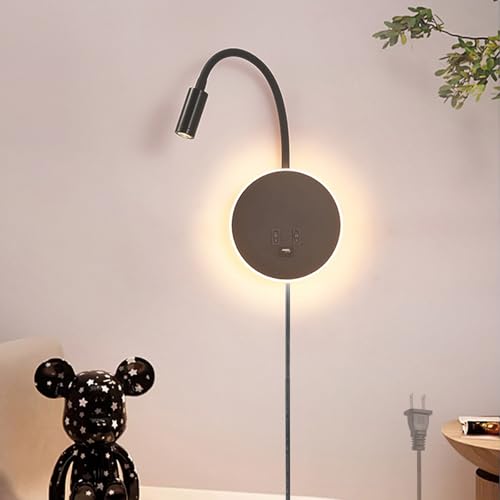 Luz de pared flexible para evitar la fatiga visual al leer en el dormitorio con foco LED
