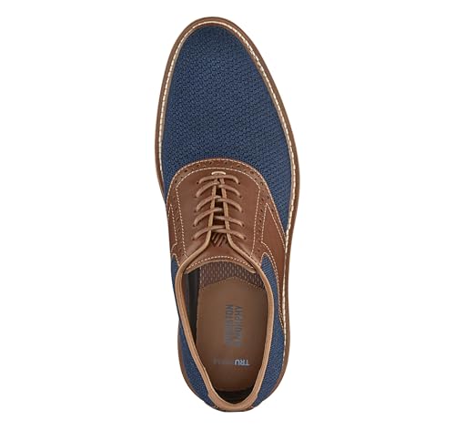 Johnston & Murphy Upton Knit Saddle Lace Up Dress Casual Shoe2
