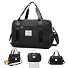 icyant Sac de Voyage Pliable, Léger Double Bandoulière et Sac de Voyage Portable Sac de Sport Imperméable Sac de Sport Sac de Sport Sac de Transport Fourre-Tout pour Femme Homme Vacances