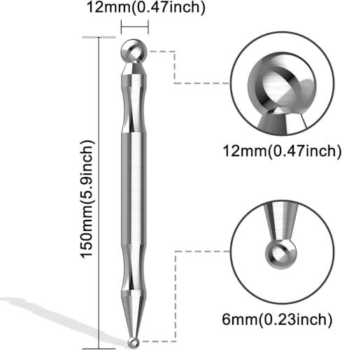 Image of Acupuncture Pen, Facial Reflexology Tools Stainless Steel, Trigger Point Massager Tool, Deep Tissue Massage Tool 1 pcs (New Desgin)