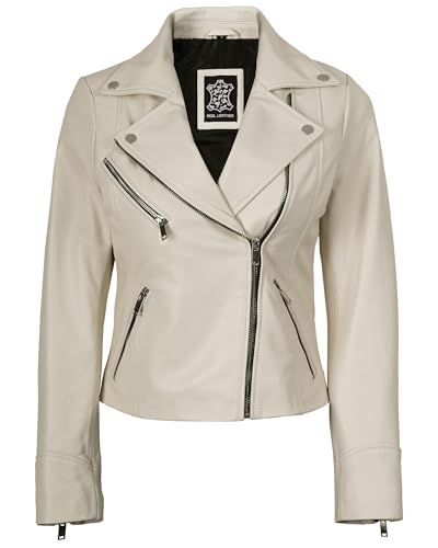 Image of Blingsoul Womens Real Leather Jacket - Asymmetrical Leather Jackets for Women