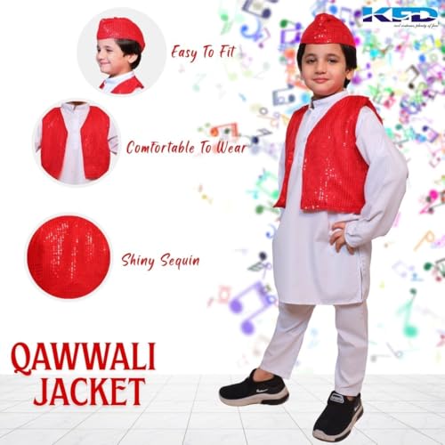 Image of Kaku Fancy Dresses Qawwali Jacket For Dance Costume /Qwwali Dance Fancy Dress Jacket for Kids
