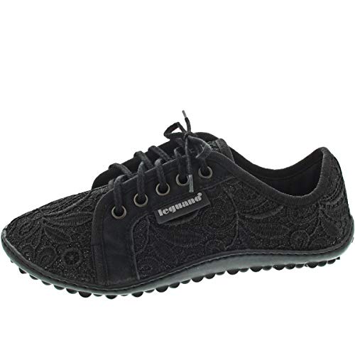 Preisvergleich Produktbild leguano Damenschuhe Barfußschuh Amalfi Nero (38 EU)