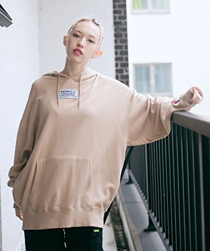 [エックスガール] フード付きトレーナー PRISM PATCH SWEAT 