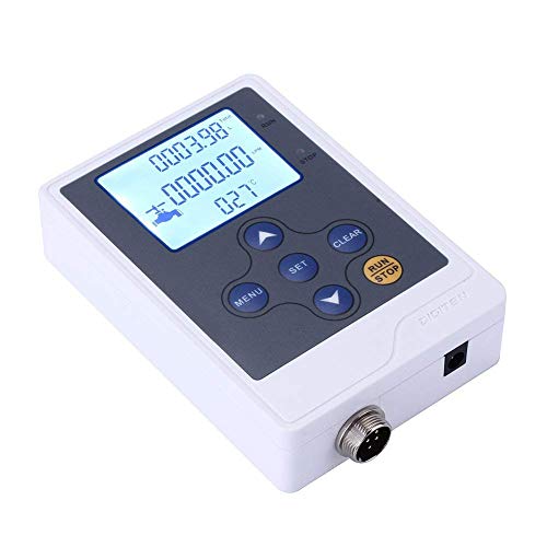 DIGITEN LCD Display Water Flow Control Meter Liquid Flow Rate Volume Counter Flowmeter Quantitative Controller Liter/Gallon LPM/GPM for Drip Irrigation System Beer Brewing
