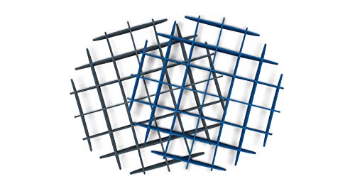 Image of 3D Acoustic Ceiling Waffle Cloud, Large (Lagoon Blue) by UPLIFT Desk