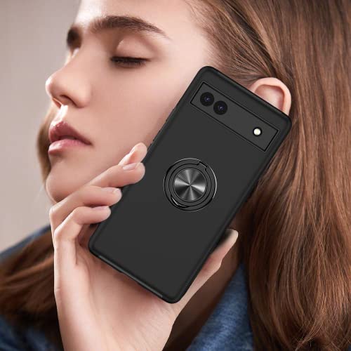 Coque Google Pixel 6a anti-rayures avec support bague 360 de précision