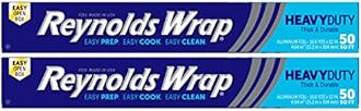 Reynolds Wrap Aluminum Foil, Heavy Duty, 50 sq ft, (2 pack)