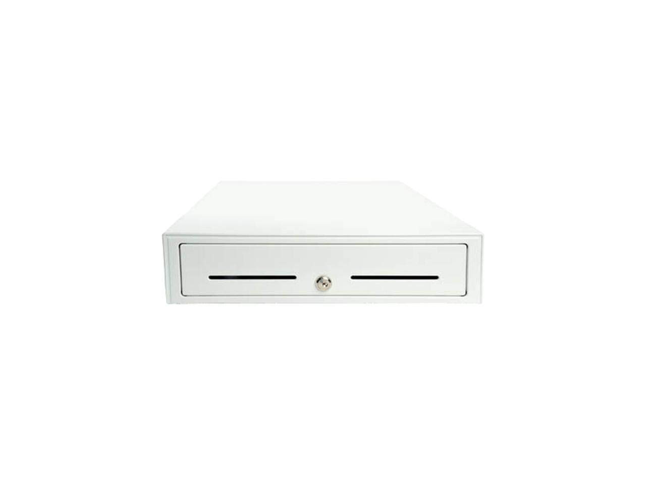 Star Micronics37965570 Cash Drawer, 16" x 16", Printer Driven, 4 Bill 8 Coin for Canada, 2 Media Slots, Cable Included, White