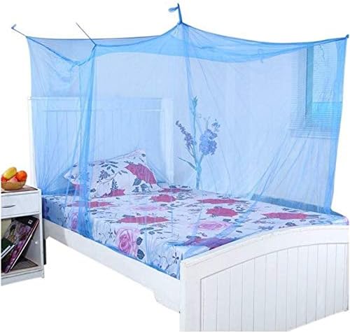 Divyanshi Mosquito Net Blue for Single Bed/Double Bed, 6.5x6.5 Insect Protection