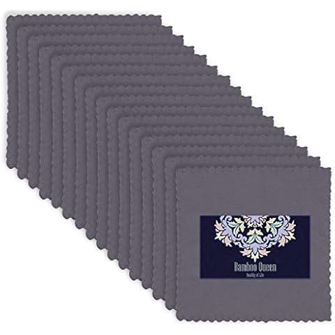 16 Count Premium Makeup Remover Cloths- Super Soft Not Wear Skin - 8×8 Inches - Highly Absorbent Microfiber Coral Velvet Fingertip Face Towels Washcloths for Hand and Make Up, Quick Dry- Dark Grey Cover