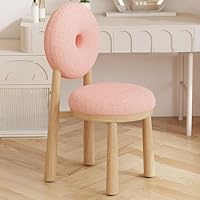 Amazon｜ファームハウス木製ダイニングチェア、ドーナツ型の