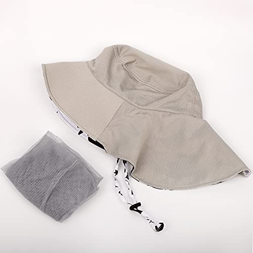 Soxbang 虫除けネット付きつば広帽子