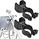 QSLKI 2PCS Universal-Stabhalter, Stabhalter, 360° Drehbarer Klemmhalter, Universal-Zubehör für Multifunktions-Stabhalter, Geeignet für Mobile Roller, Gehhilfe, Stabilität des Mobilisassistenten