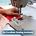 TIGARI Magnetic Seam Guide for Sewing Machine, Magnetic Sewing Guide with Clip, Multifunctional Ruler, Hemmer Guide, Seam Guide, Hem Guide for Walking Foot Sewing Machine, Sewing Supplies Accessories