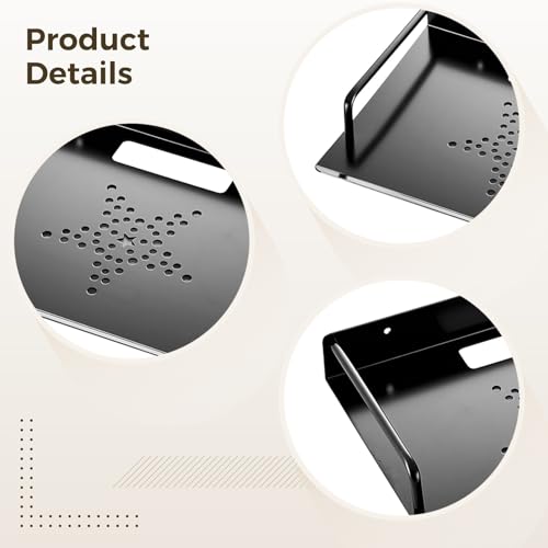 Soporte Universal para Proyector en Pared de Aluminio Negro miniatura 5