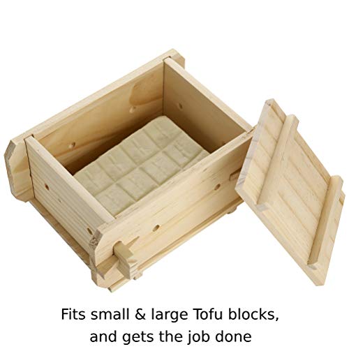 Wooden Tofu Press - Removes Water From Tofu Block | Tofu Making Kit - Thumbnail 7