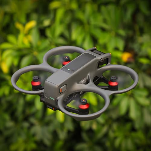 Image of Motor Cover for DJI Avata 2, Aluminum Alloy Protector Motor Cover Cap for Avata 2 Drone Motor Accessories, Waterproof Dustproof Protective Cap for DJI Avata 2 Drone (4PCS, Red)