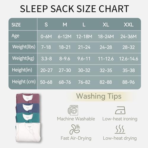 Image of BubblePanda Modal Sleep Sack 2t-3t 0.5 Tog Super Soft Toddler Sleep Sack 24-36 Months for Babies Summer Lightweight 2-Way Zipper Baby Wearable Blanket
