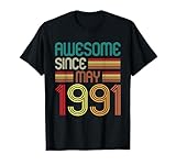 Photo Gallery awesome since may 1991 35th birthday vintage 35 years old maglietta Photo Gallery awesome since may 1991 35th birthday vintage 35 years old maglietta