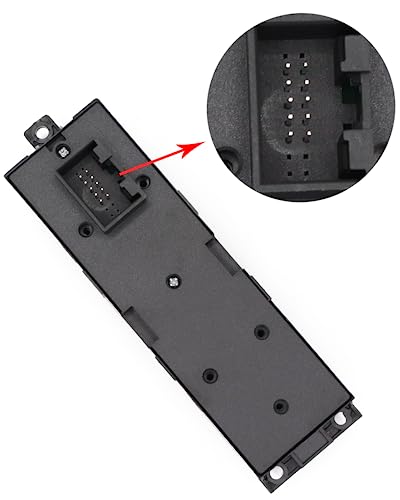 MCamooer Fensterheberschalter für Golf 4 Leon 1 Toledo 1J4 959 857D Fensterheber Schalter kompatibel mit Jetta Bora Passat B5 1J4959857D Vorne Links (10 Pins)