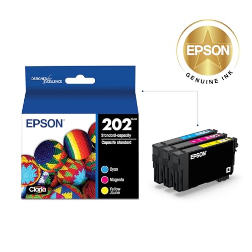 Epson 202 Genuine Ink Standard Capacity 3 Color Combo Pack T202520 | Works With WorkForce WF-2860 and Expression XP-5100 Inkjet Printers - image 2