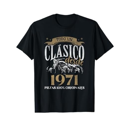 Nacido en 1971 - 53 Años Cumpleaños Moto Biker Hombre Motero Camiseta