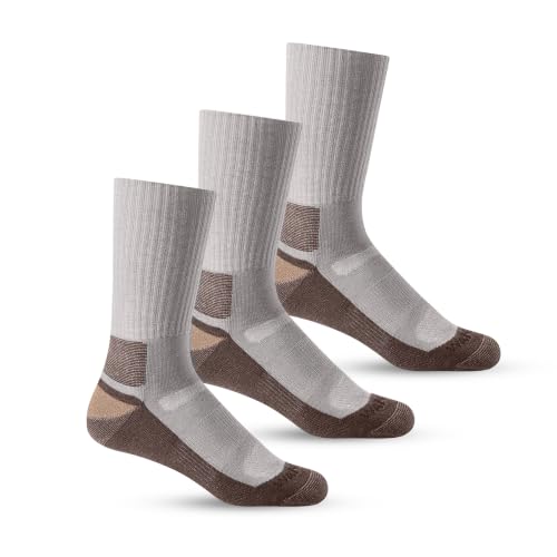 Image of WANDER Merino Wool Crew Socks 3 Pairs Lightweight Cushion Boot Sock