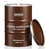 M&SENSE Velas perfumadas de café capuchino, regalo único para inauguración y agradecimiento