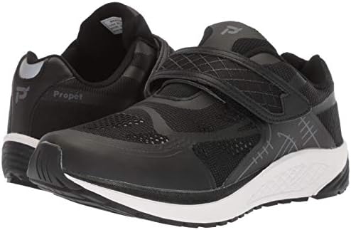 Propet Women's One Strap Running Athletic Shoe Sneaker, Black/Dark Grey, 13 Medium | Image 6