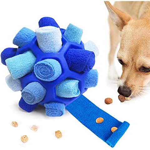 Oslueidy Hund Schnüffelball, Interaktive Hunde Schnüffelmatte Haustier Futter Spielzeug Anreicherung Welpen Geruch Trainingsspiel Hund Puzzle Spielzeug Langsame Fütterung Pad Cover