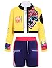 Enccfoeo Kids Girls Pop Singer Costume 3-14 Years, Toddler Halloween Cosplay Stage Clothes Merch #5