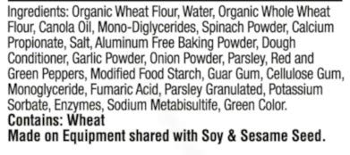 Mr. Tortilla Savory Spinach Tortillas - Fresh Soft Taco Shells - Zero Cholesterol Organic Wheat Flour Burrito Wrap - Herb, Spice, & Vegetable Flavor - Healthy Vegan Thin Food Wraps - 8-Count, 4-Pack