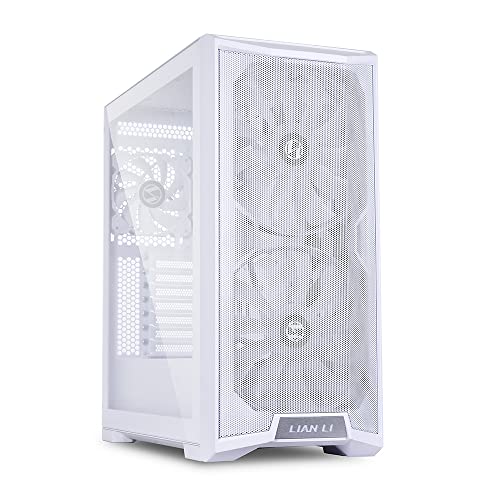 Image of Lian Li Alloy Steel Lancool 215 X Mid Tower Computer Case | Gaming Cabinet I Pc Cabinet Chassis I Support E-ATX /ATX /M-ATX /Itx Motherboard I 2X200 Mm ARGB Fans 1X120 Mm Fans (Rear)- White-G99.Lan215W.in